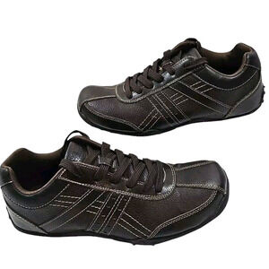 Perry Ellis America~Men's Size 10~ Brown Lace-Up Leather Shoes "Troy" A11F903A-3